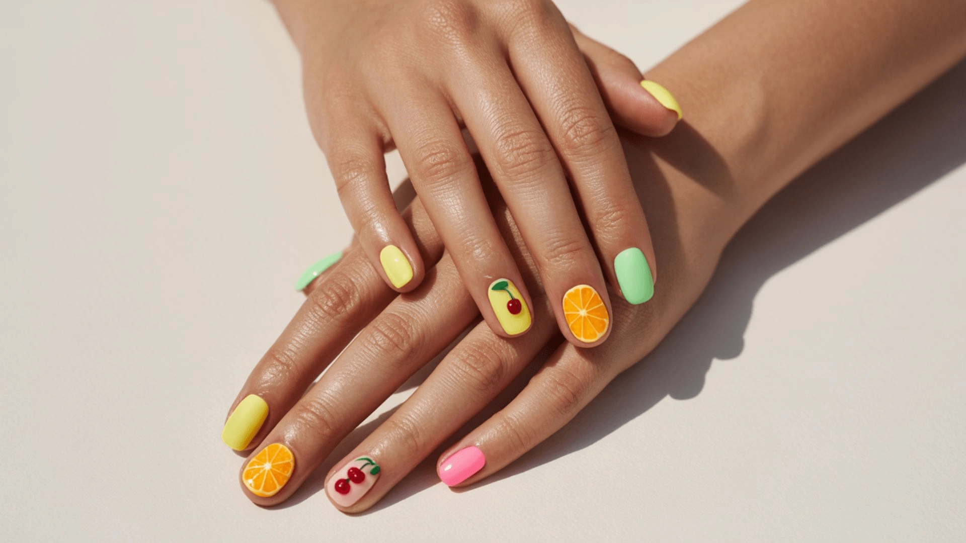 best-nail-shapes-for-showing-off-fruit-nail-art Best Nail Shapes for Showing Off Fruit Nail Art