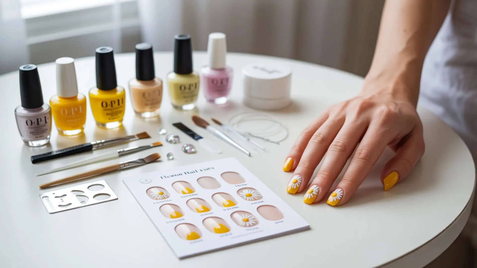 Neon, Ombre & Chrome Yellow Nails